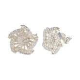 Micaela White Stud Earrings for Everyday Glam